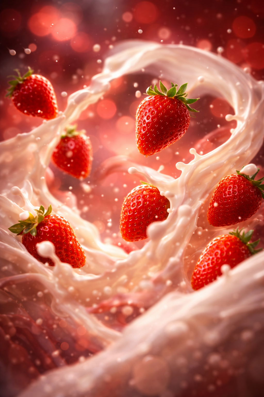 First Frame — Strawberries & Cream Splash